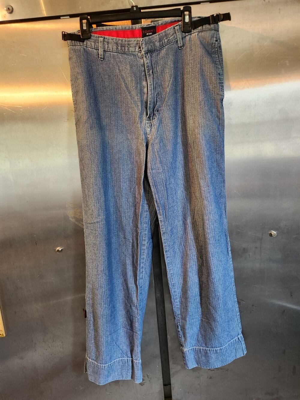 Vintage Tommy Hilfiger Light Wash Straight Leg Denim Jeans Mens 33x32 Cotton